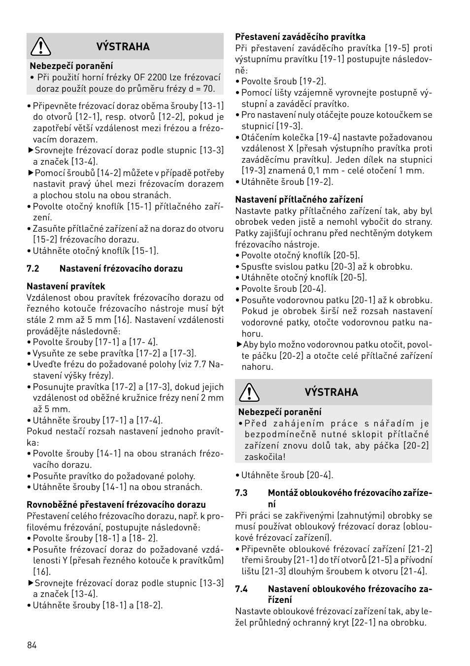 Festool CMS-OF User Manual | Page 84 / 100