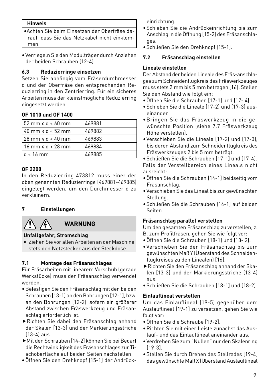 Festool CMS-OF User Manual | Page 9 / 100