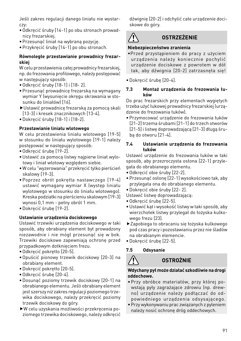 Festool CMS-OF User Manual | Page 91 / 100