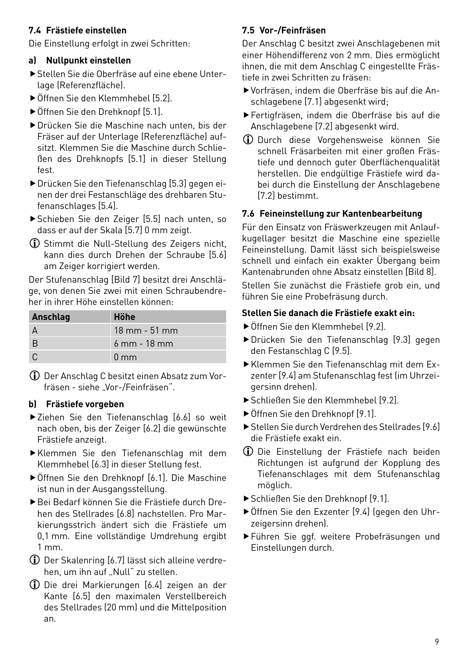 Festool OF 2200 EB User Manual | Page 9 / 116