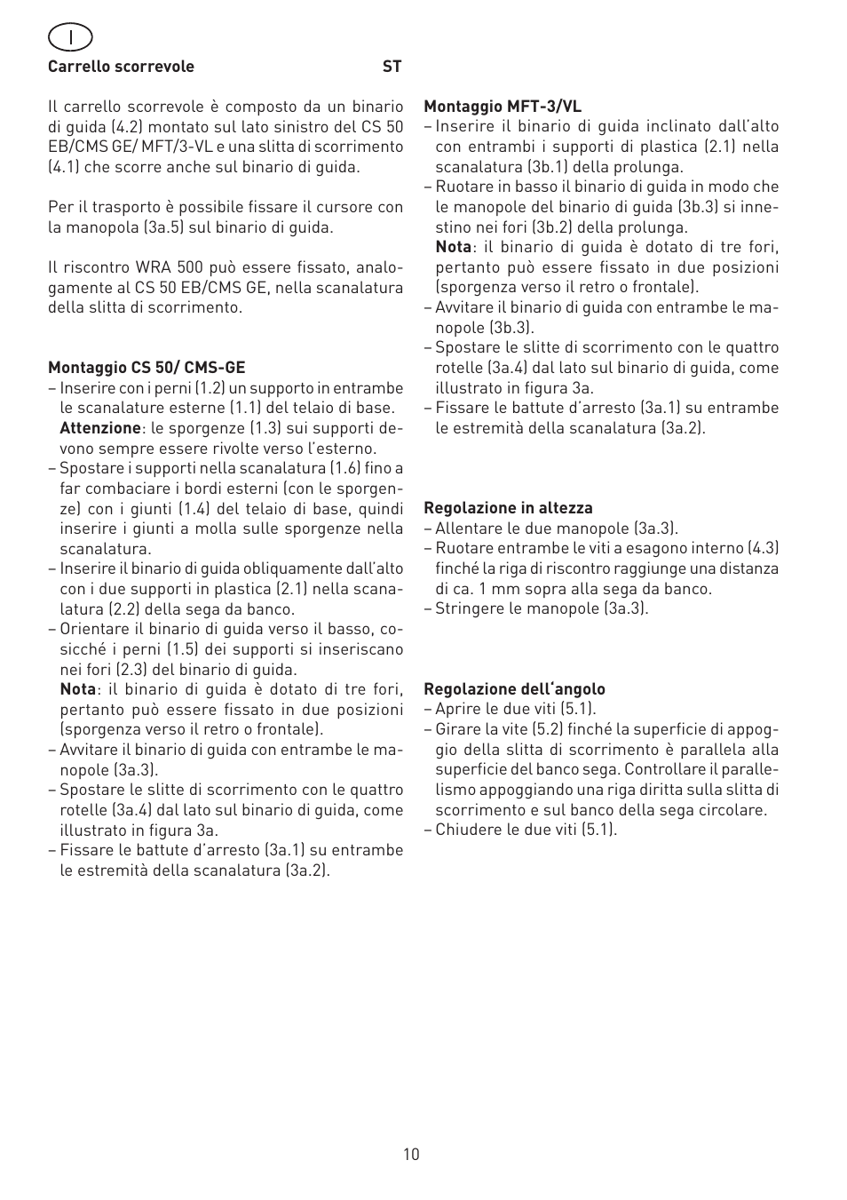 Festool CS 50 st accessories PRECISIO User Manual | Page 10 / 26