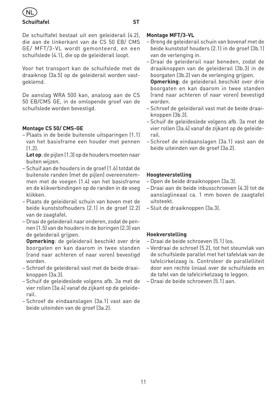 Festool CS 50 st accessories PRECISIO User Manual | Page 11 / 26