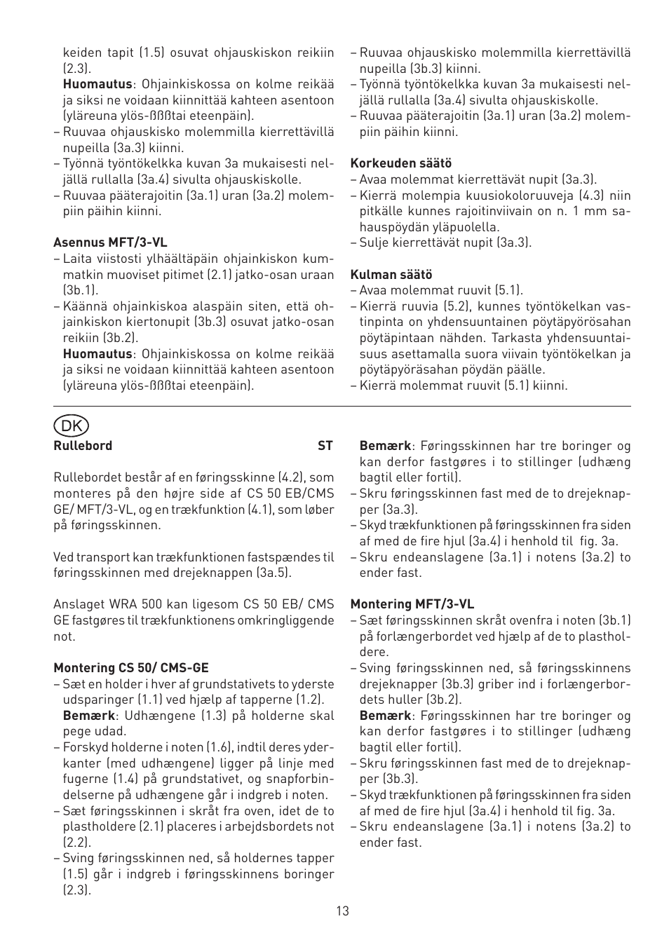 Festool CS 50 st accessories PRECISIO User Manual | Page 13 / 26