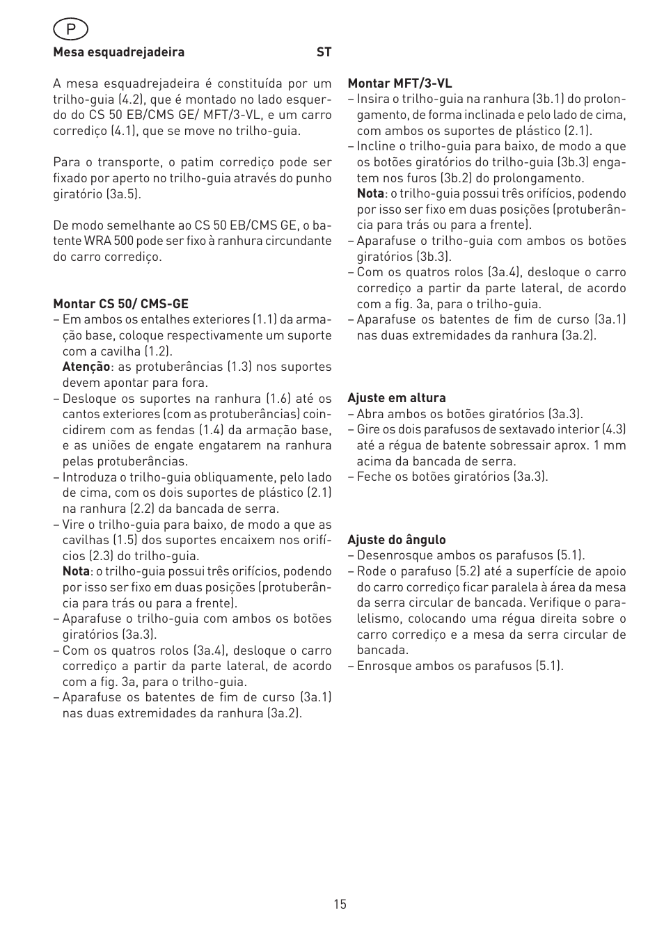 Festool CS 50 st accessories PRECISIO User Manual | Page 15 / 26