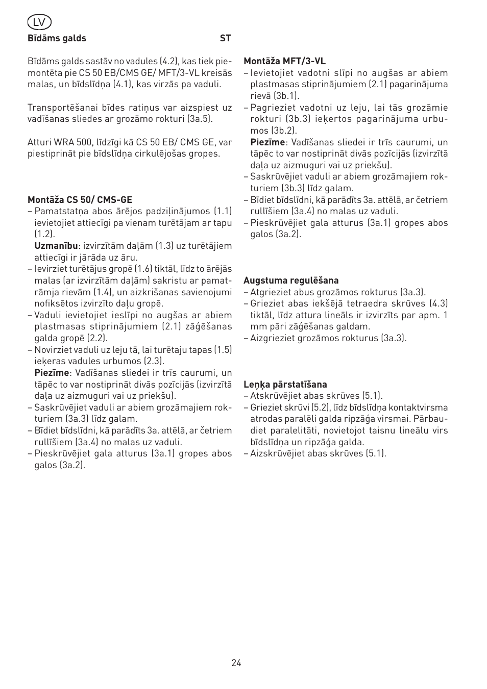 Festool CS 50 st accessories PRECISIO User Manual | Page 24 / 26