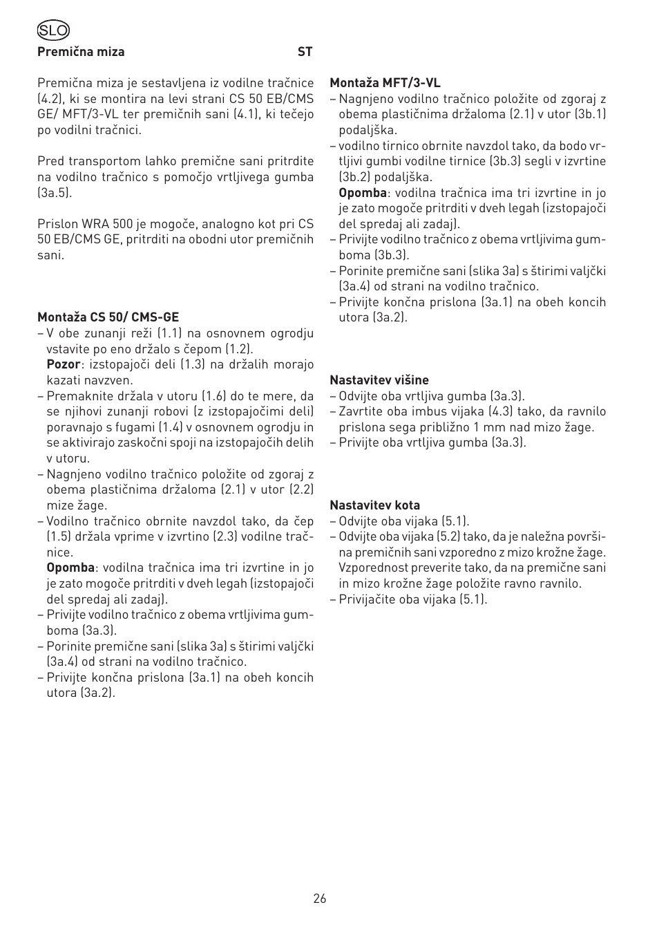 Festool CS 50 st accessories PRECISIO User Manual | Page 26 / 26