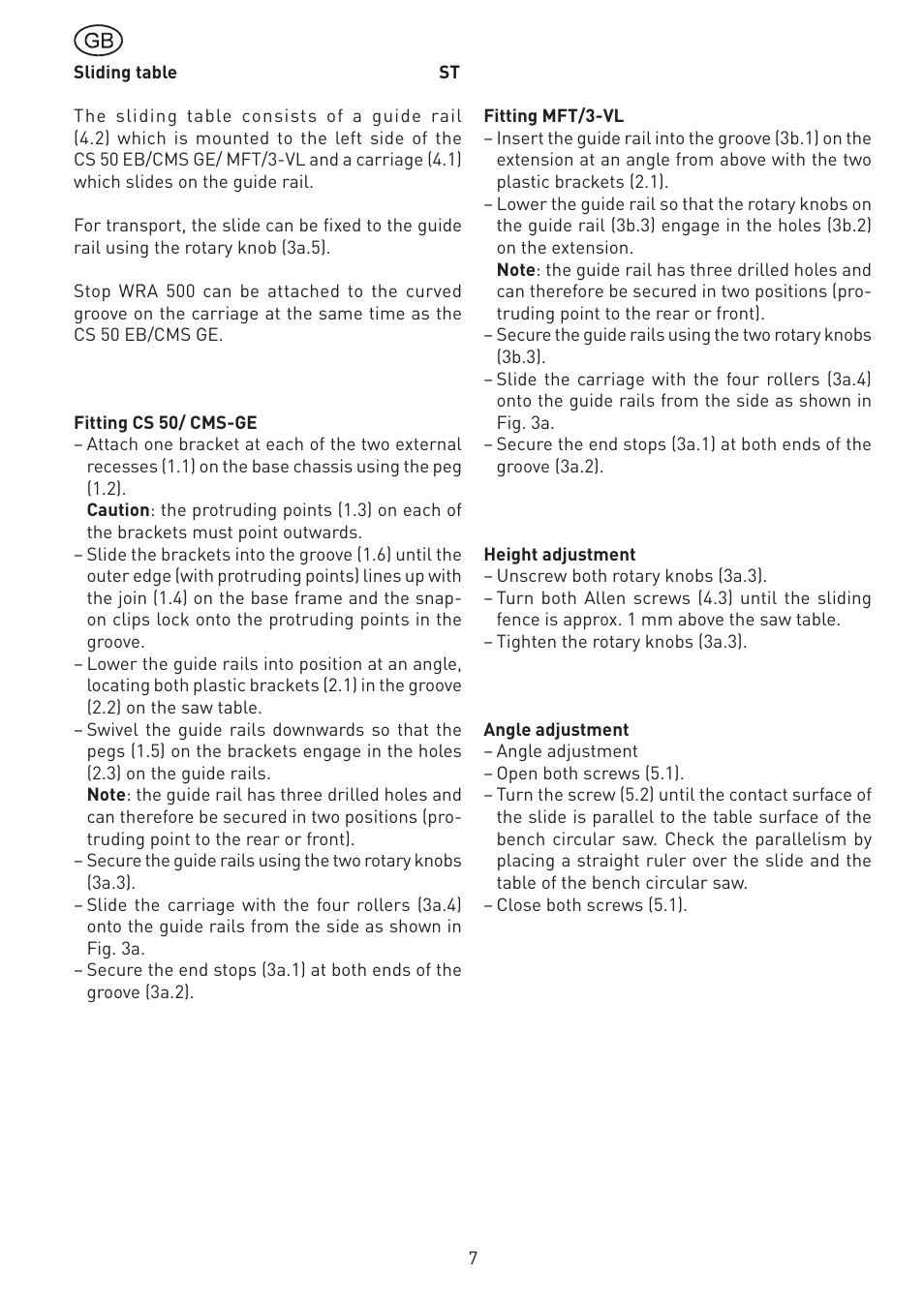 Festool CS 50 st accessories PRECISIO User Manual | Page 7 / 26
