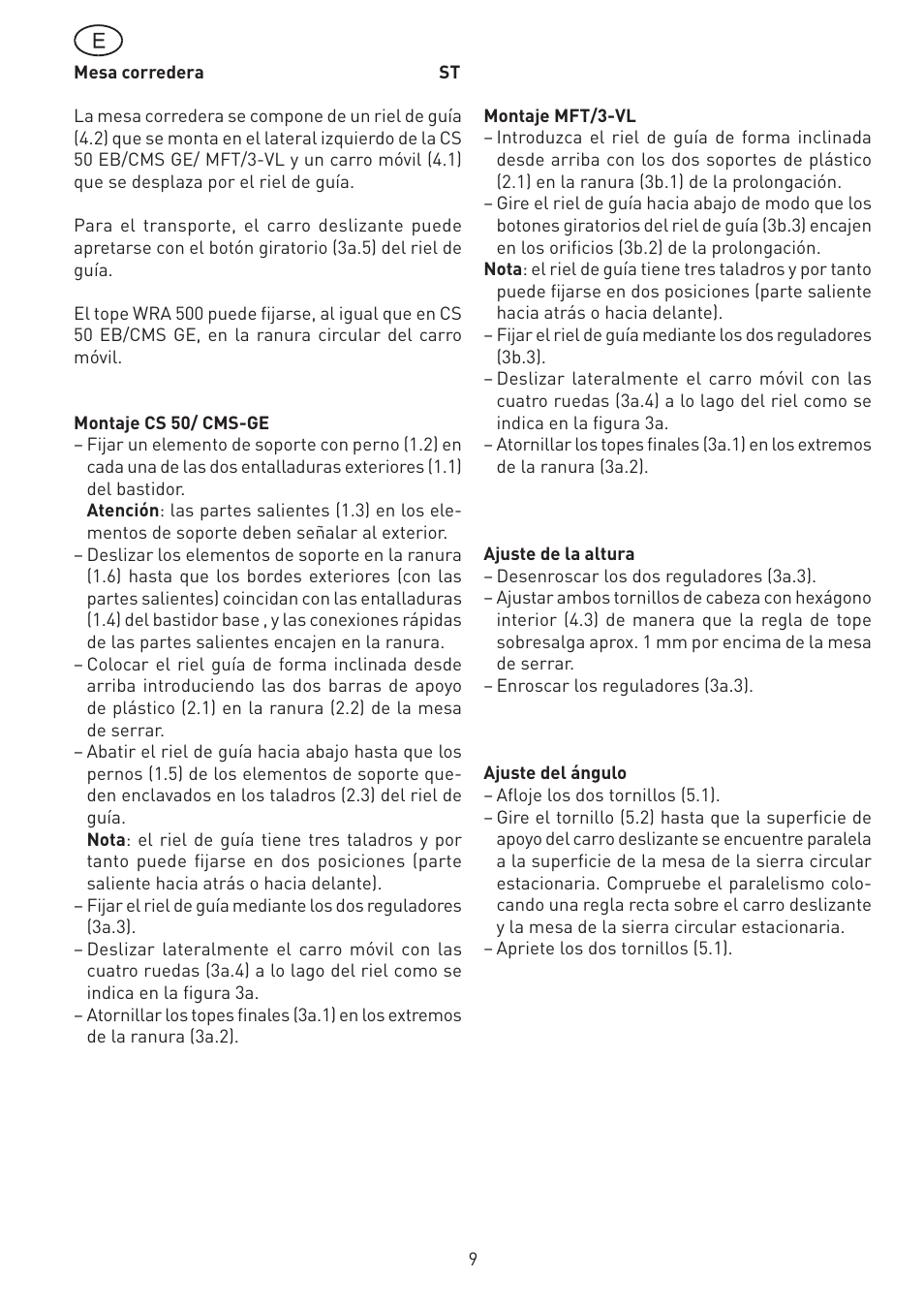 Festool CS 50 st accessories PRECISIO User Manual | Page 9 / 26