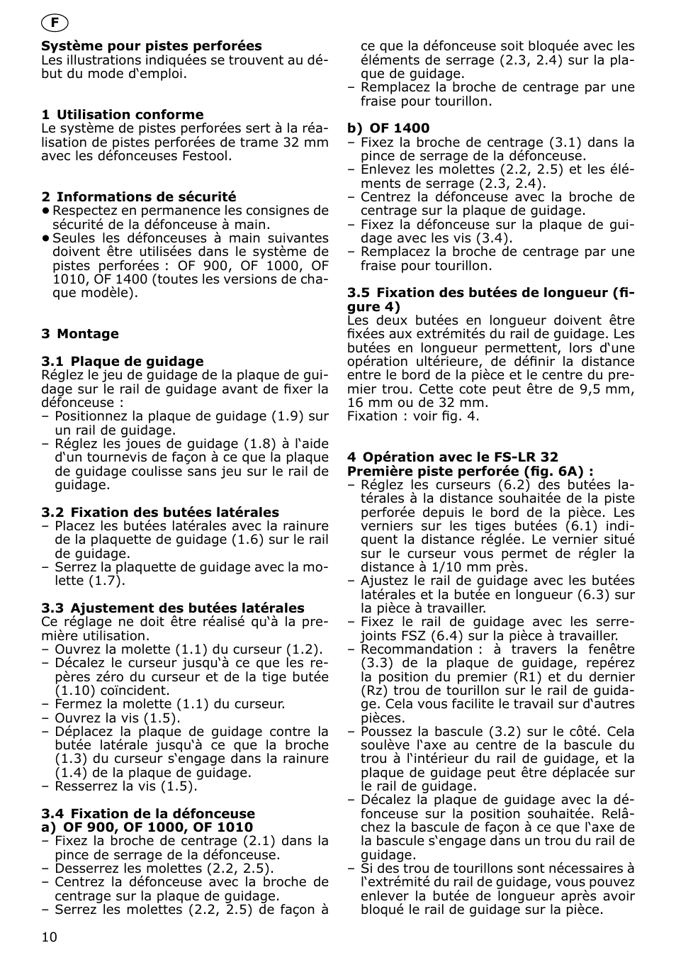 Festool LR 32 accessories User Manual | Page 10 / 54