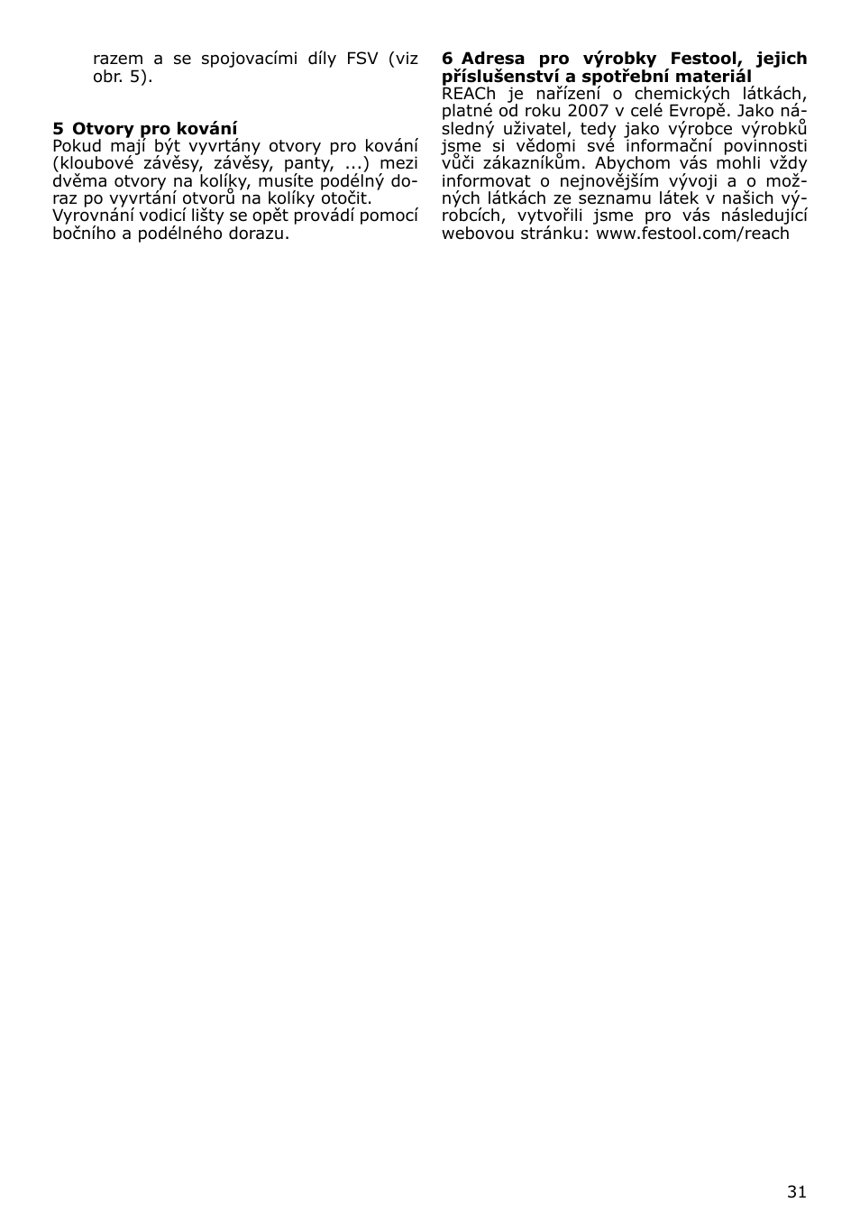 Festool LR 32 accessories User Manual | Page 31 / 54