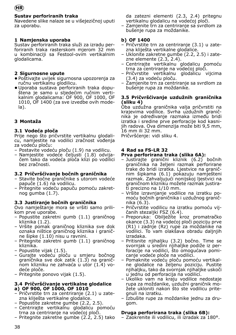 Festool LR 32 accessories User Manual | Page 38 / 54