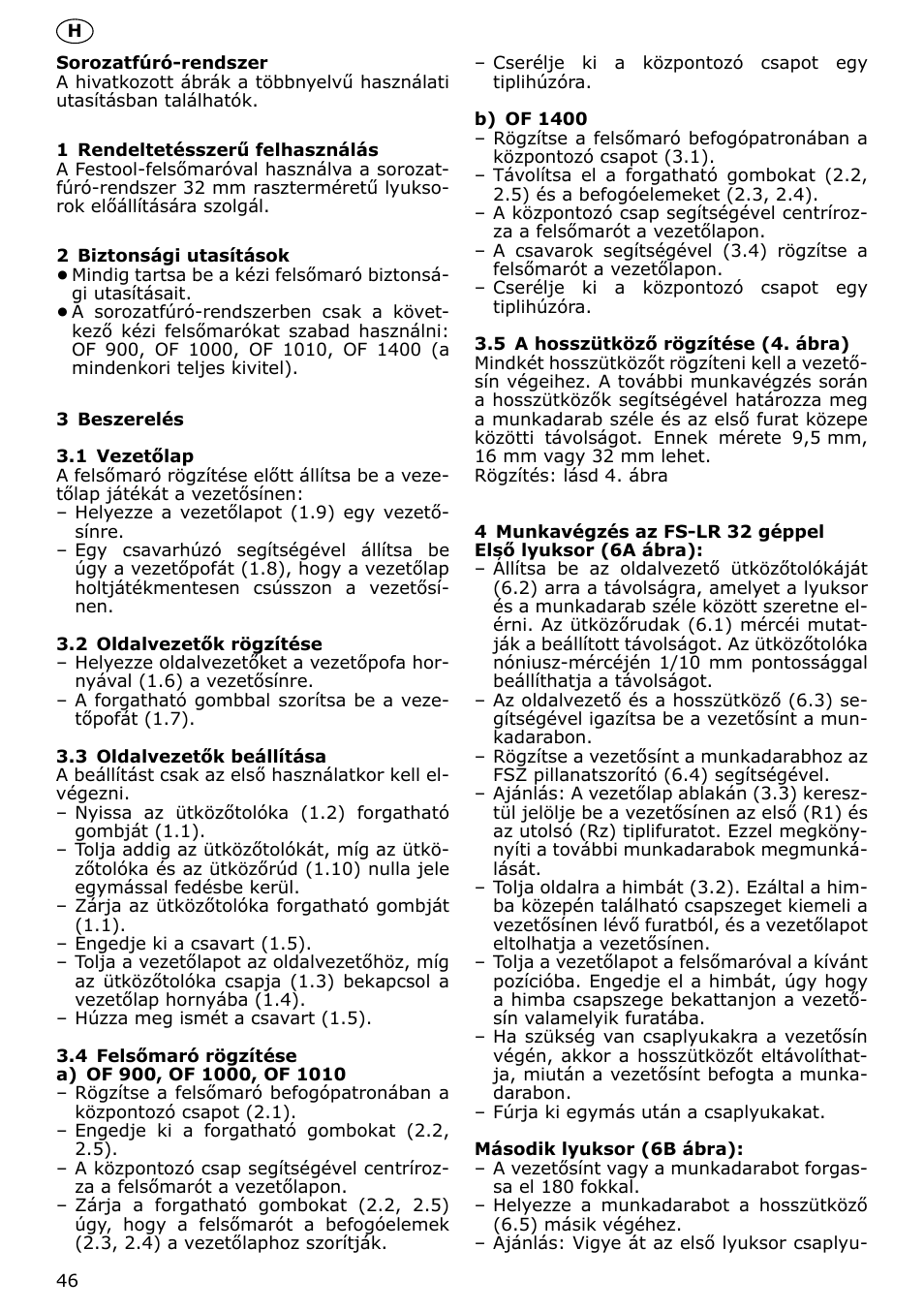 Festool LR 32 accessories User Manual | Page 46 / 54