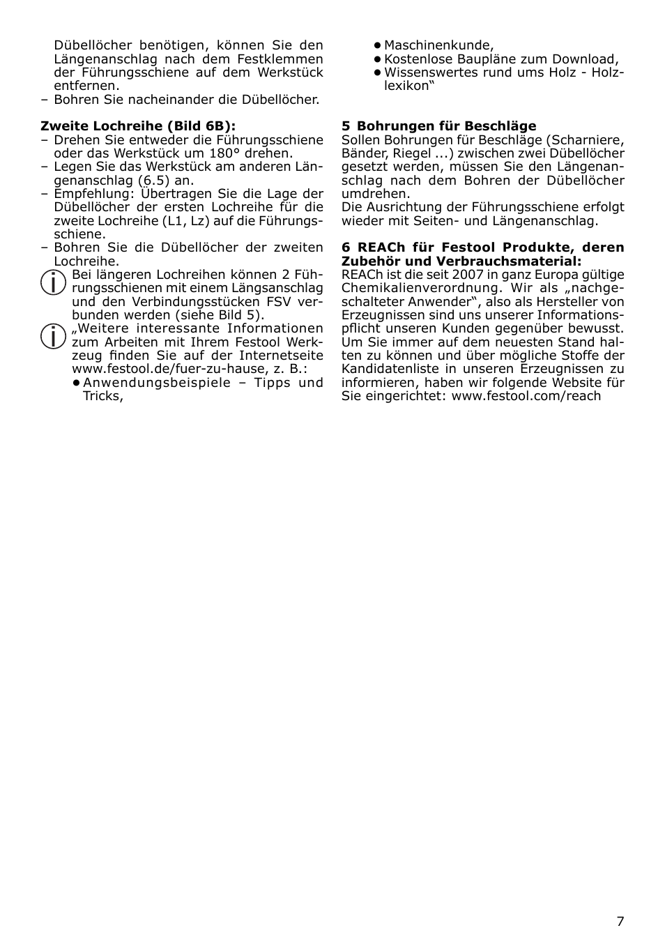 Festool LR 32 accessories User Manual | Page 7 / 54
