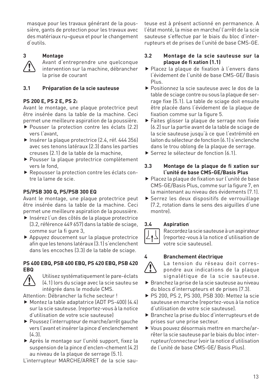 Festool CMS PS 300 User Manual | Page 13 / 48