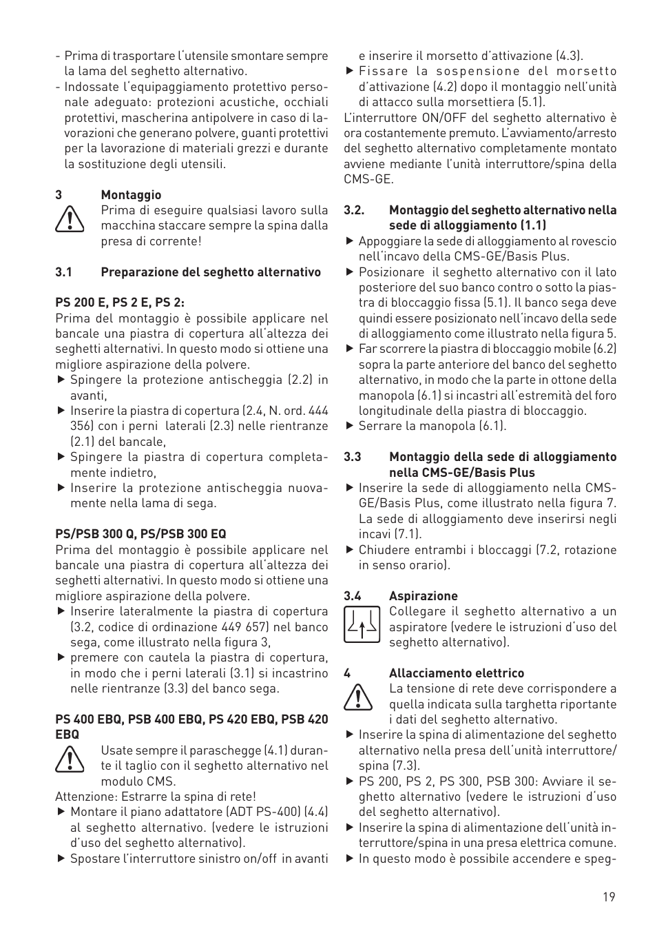 Festool CMS PS 300 User Manual | Page 19 / 48