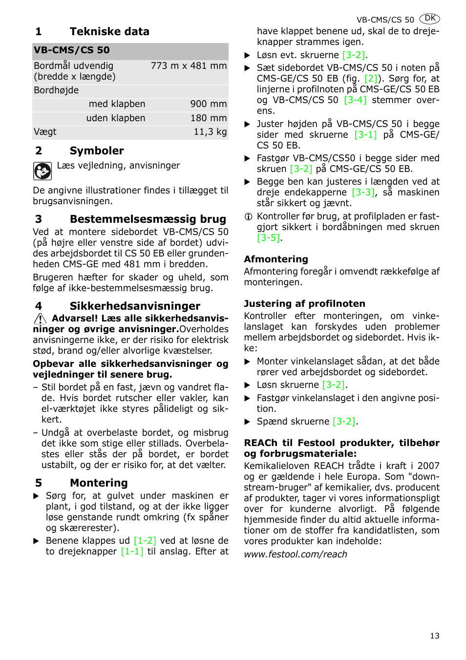 Festool CS 50 accessories PRECISIO User Manual | Page 15 / 38
