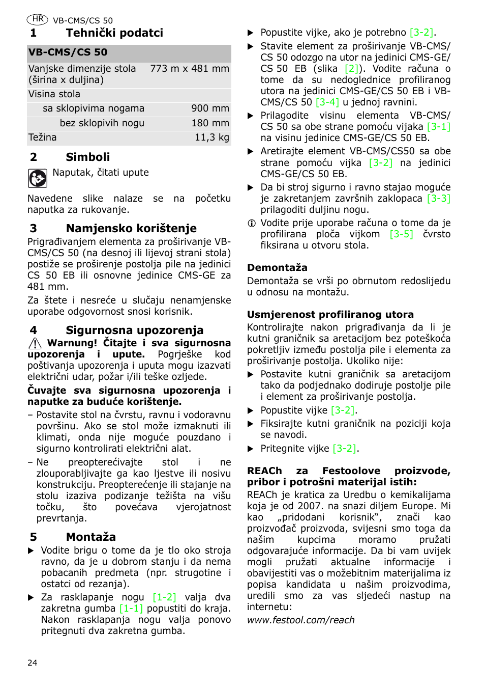 Festool CS 50 accessories PRECISIO User Manual | Page 26 / 38