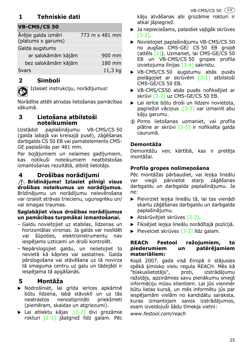 Festool CS 50 accessories PRECISIO User Manual | Page 27 / 38