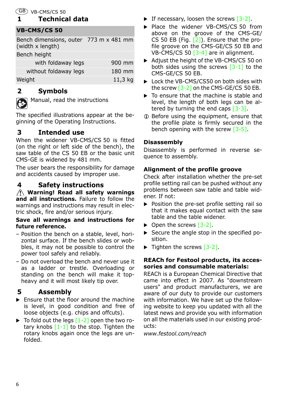 Festool CS 50 accessories PRECISIO User Manual | Page 8 / 38