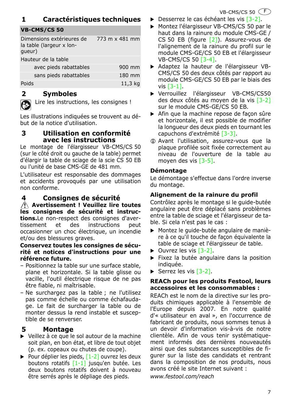 Festool CS 50 accessories PRECISIO User Manual | Page 9 / 38