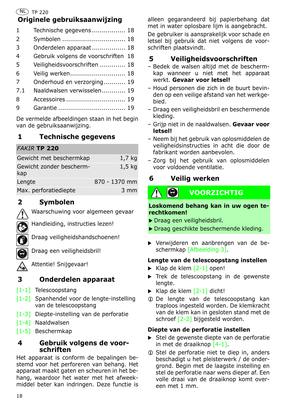 Festool TP 220 User Manual | Page 18 / 38