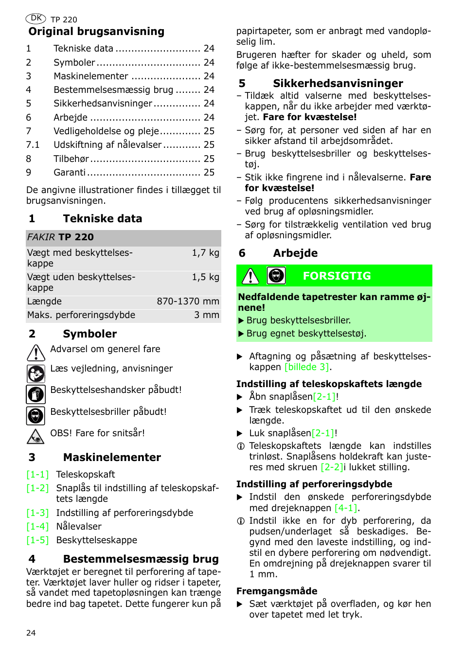 Festool TP 220 User Manual | Page 24 / 38