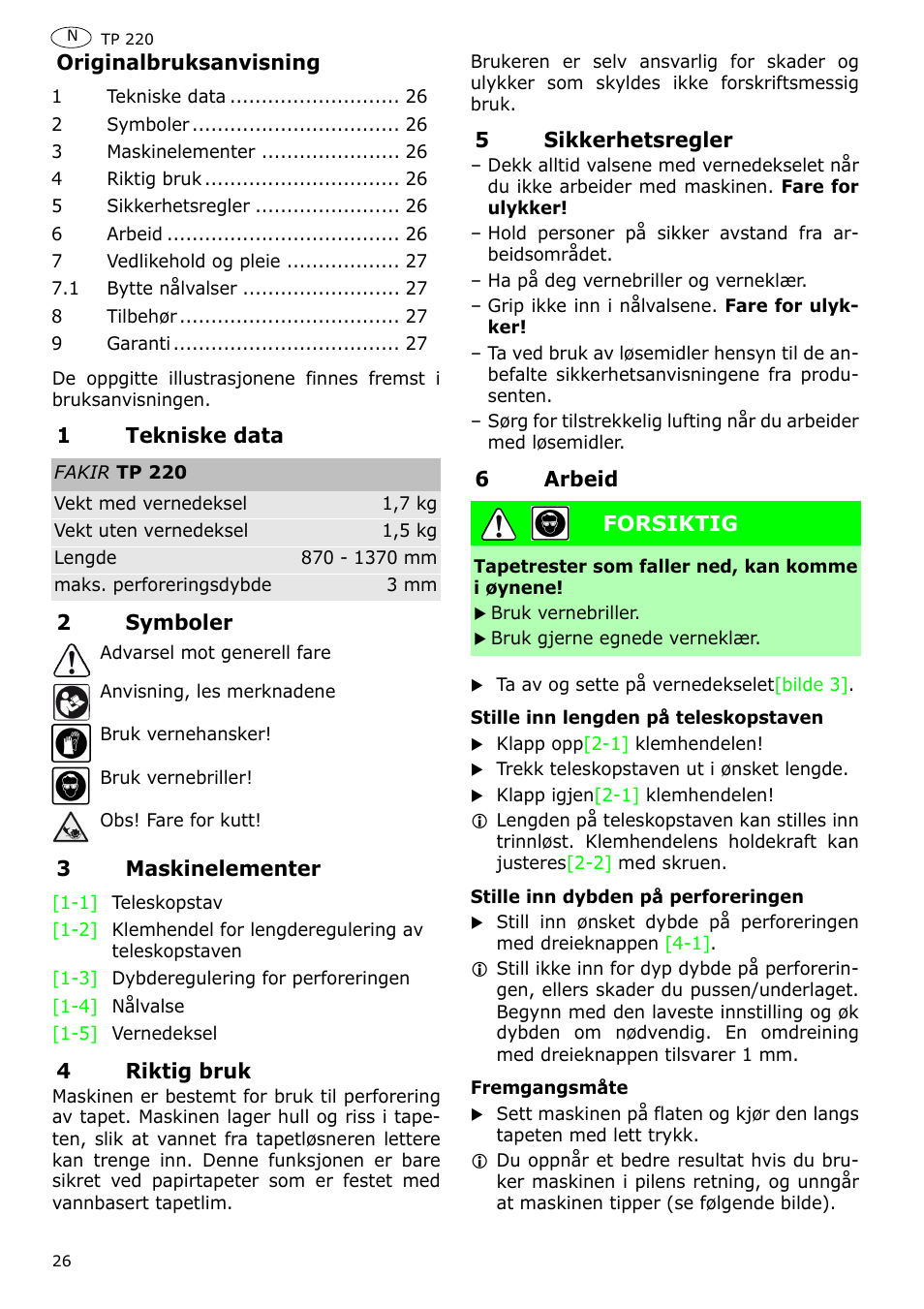 Festool TP 220 User Manual | Page 26 / 38
