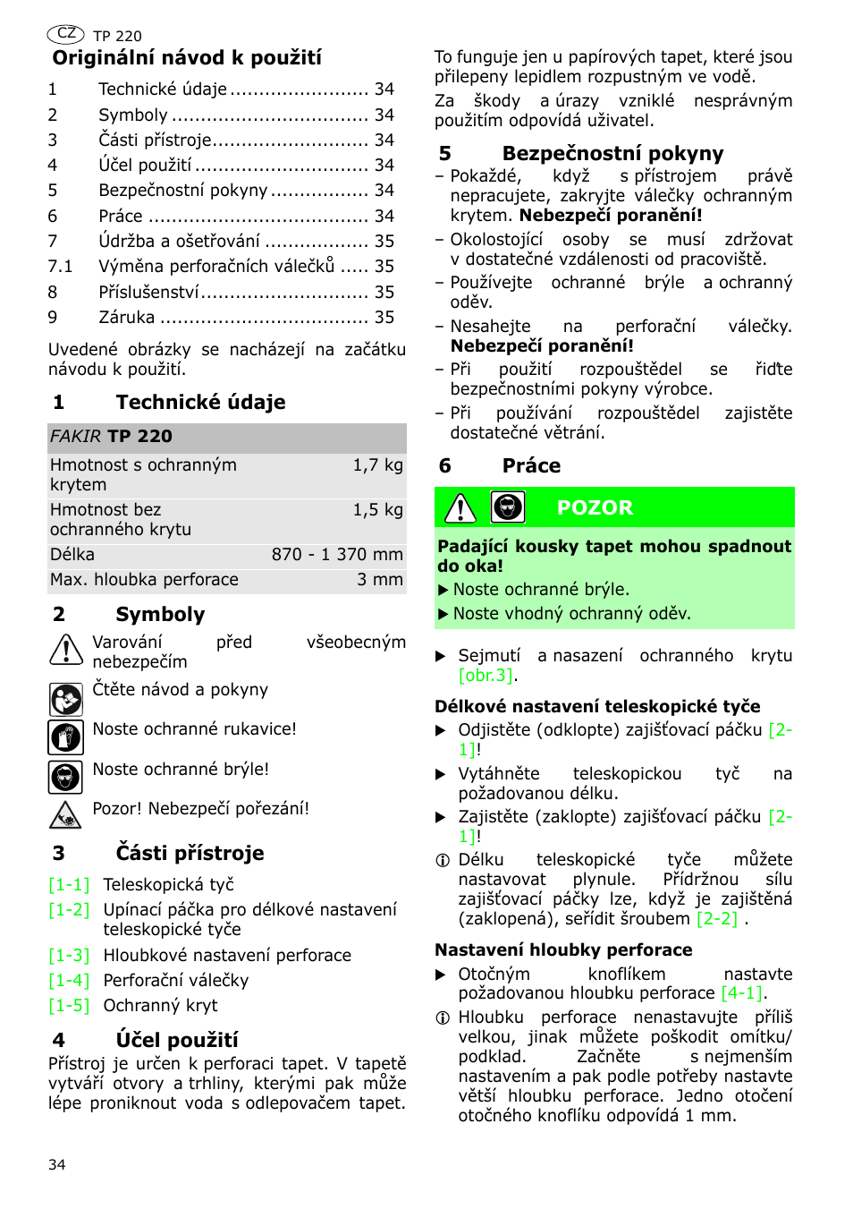 Festool TP 220 User Manual | Page 34 / 38