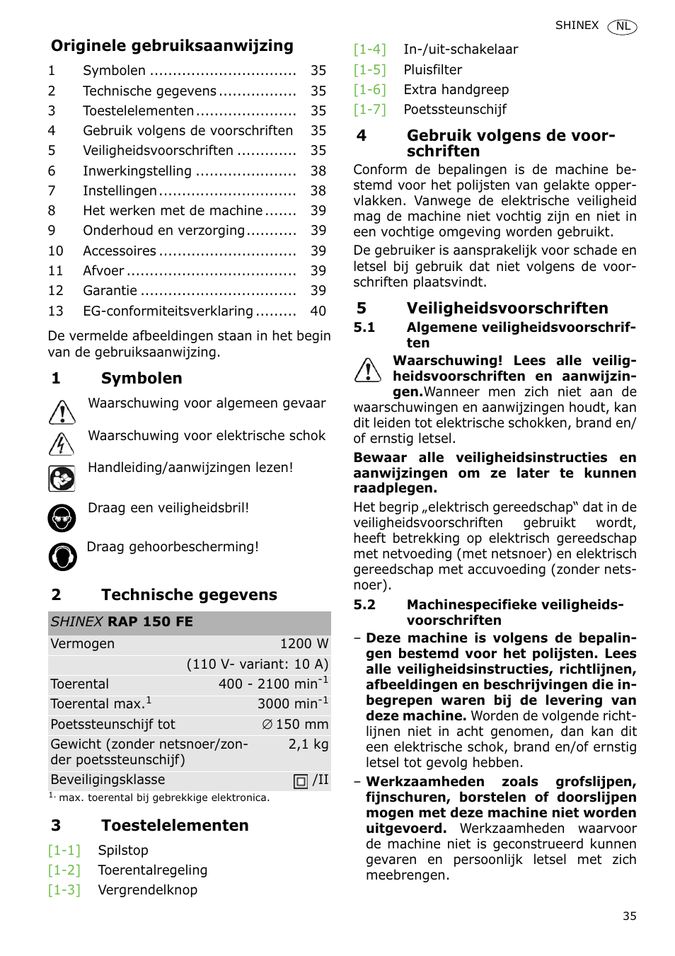 Festool SHINEX RAP 150 FE User Manual | Page 35 / 85