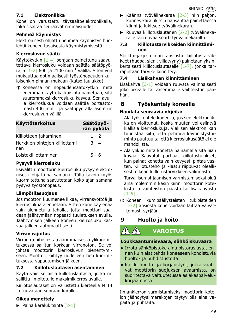 Festool SHINEX RAP 150 FE User Manual | Page 49 / 85