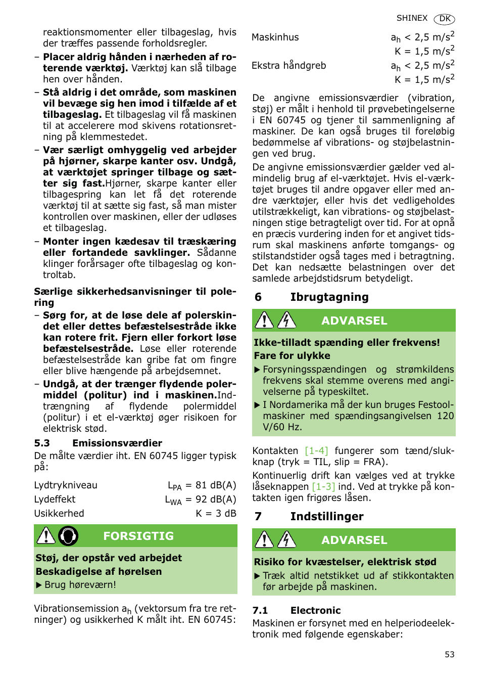 Festool SHINEX RAP 150 FE User Manual | Page 53 / 85