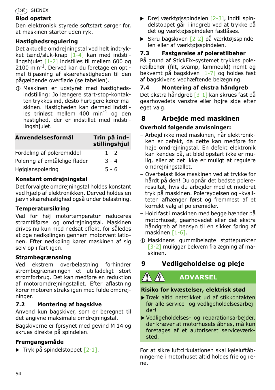 Festool SHINEX RAP 150 FE User Manual | Page 54 / 85