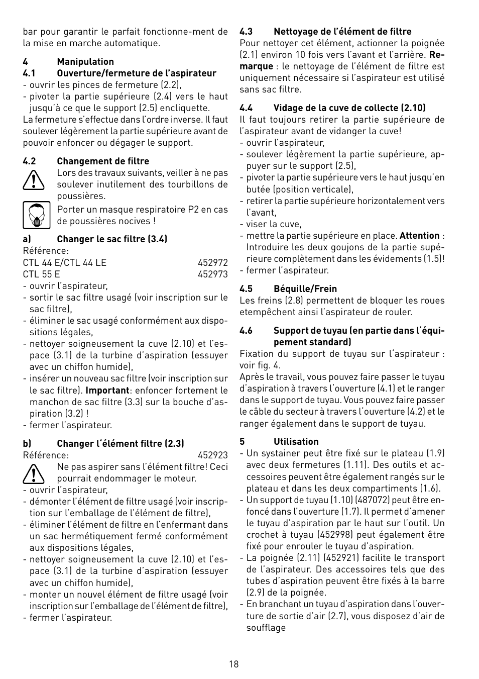 Festool CTL 55 E User Manual | Page 18 / 70