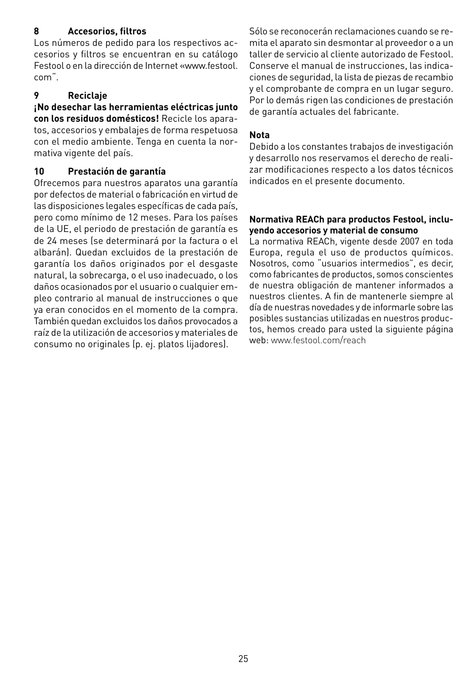 Festool CTL 55 E User Manual | Page 25 / 70