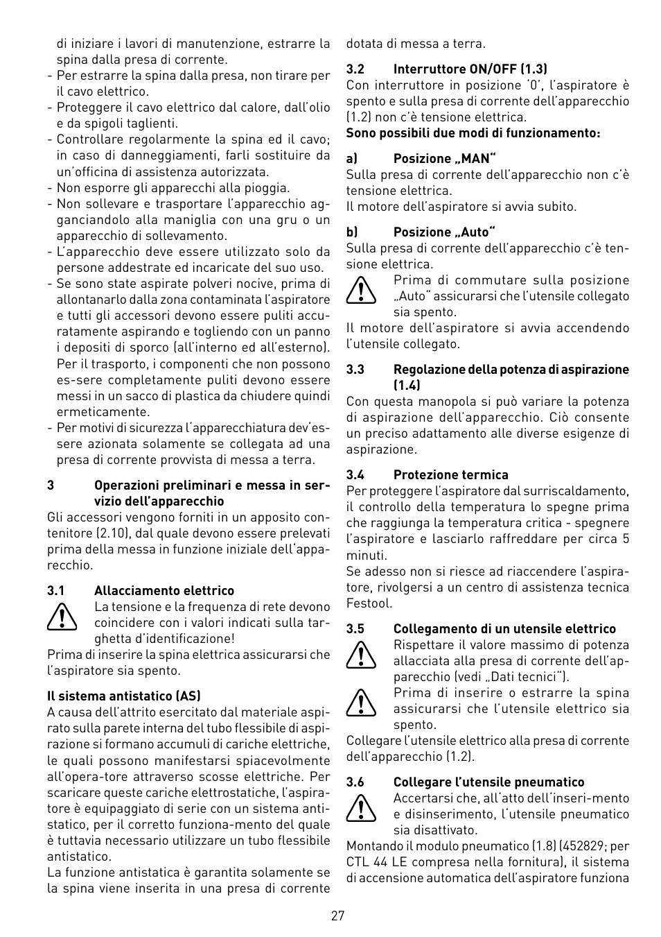 Festool CTL 55 E User Manual | Page 27 / 70