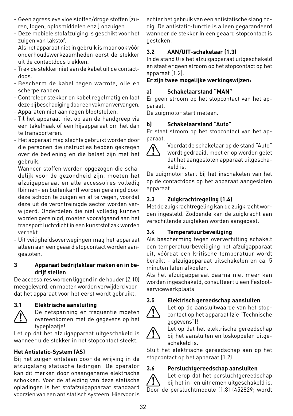 Festool CTL 55 E User Manual | Page 32 / 70
