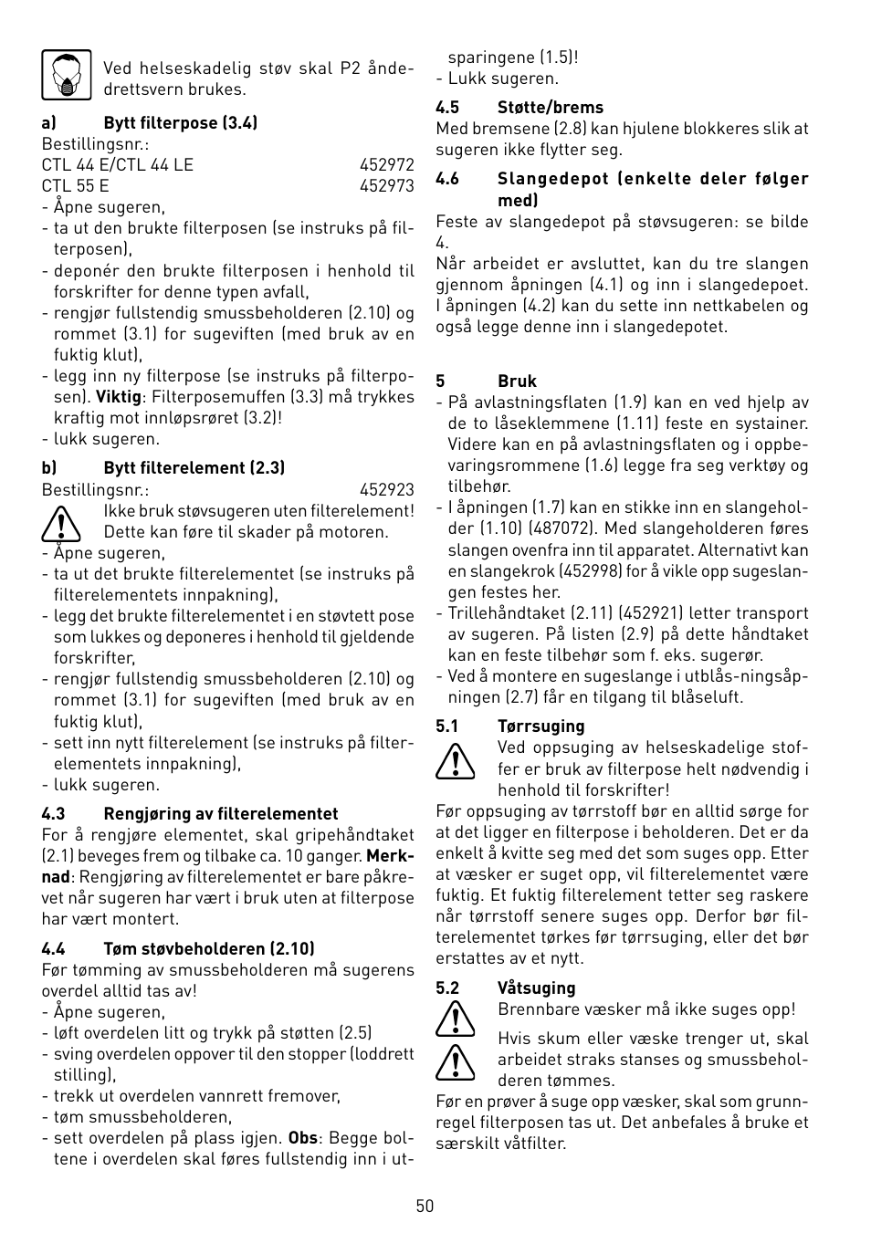 Festool CTL 55 E User Manual | Page 50 / 70