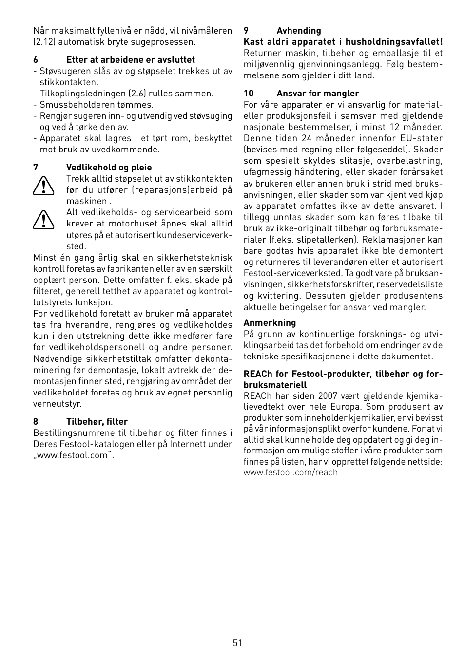 Festool CTL 55 E User Manual | Page 51 / 70