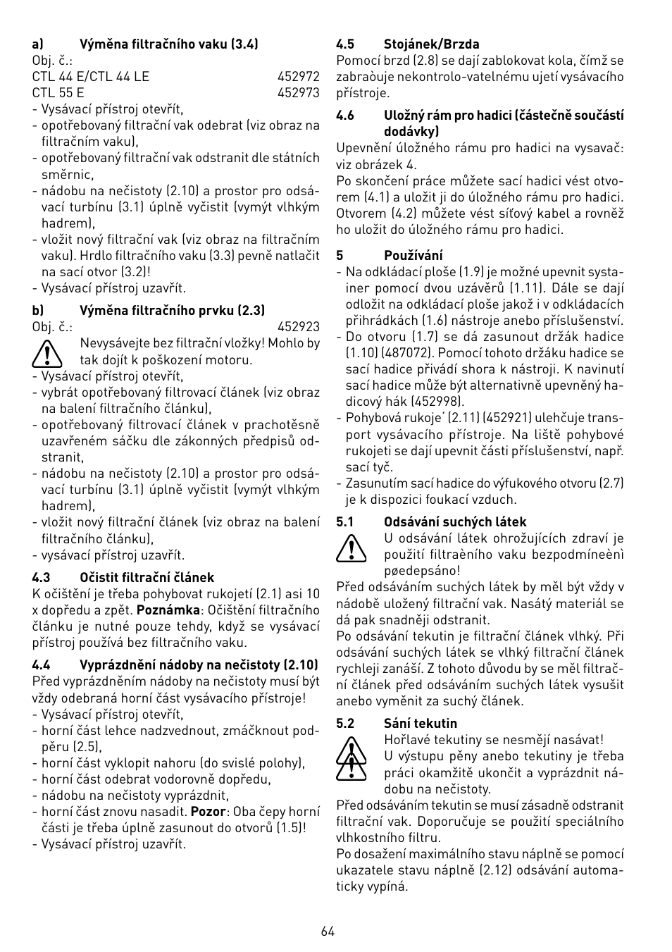 Festool CTL 55 E User Manual | Page 64 / 70