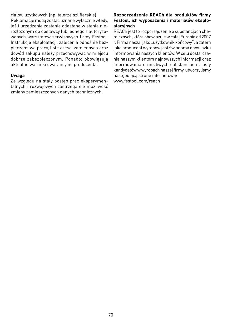 Festool CTL 55 E User Manual | Page 70 / 70