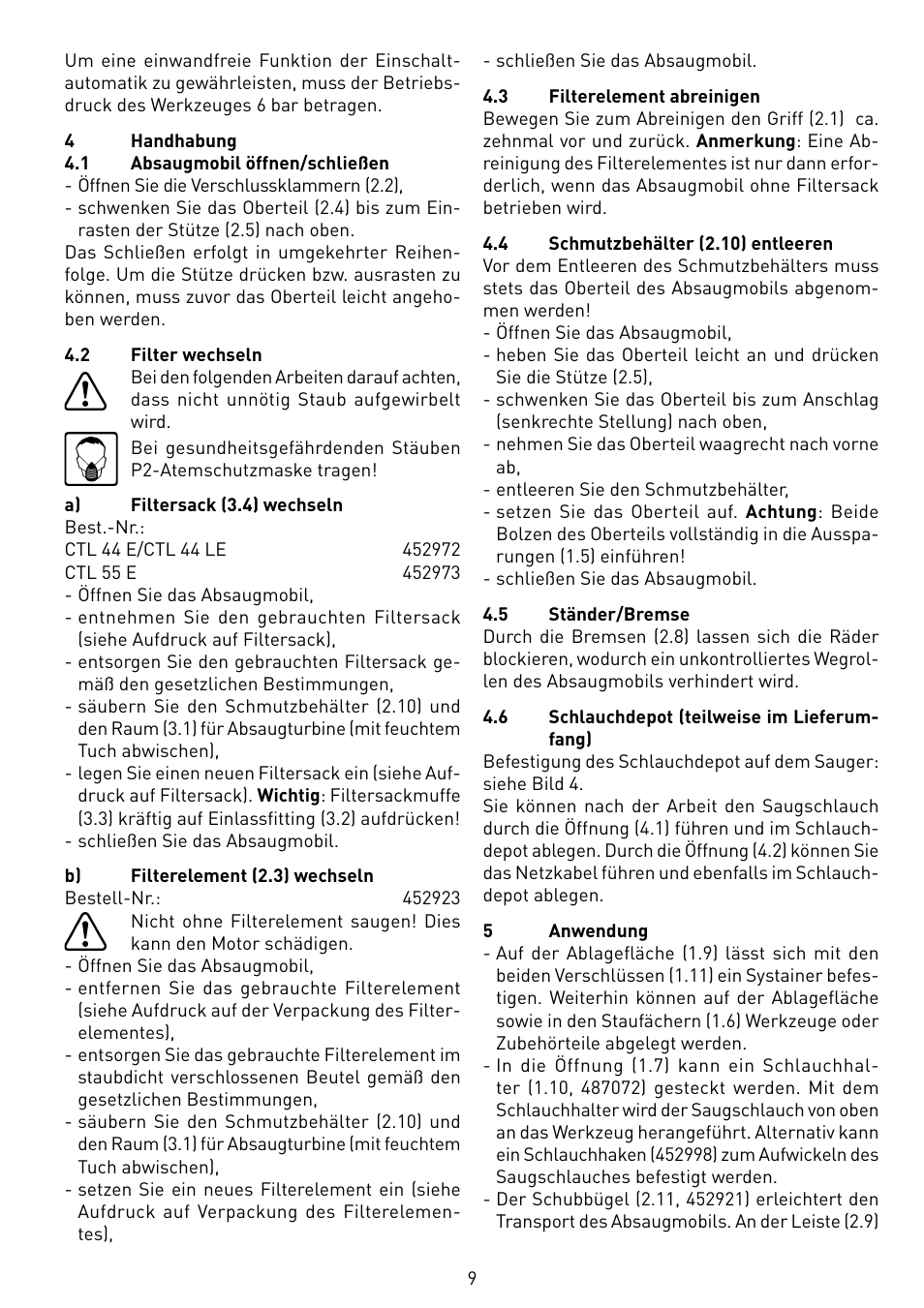 Festool CTL 55 E User Manual | Page 9 / 70