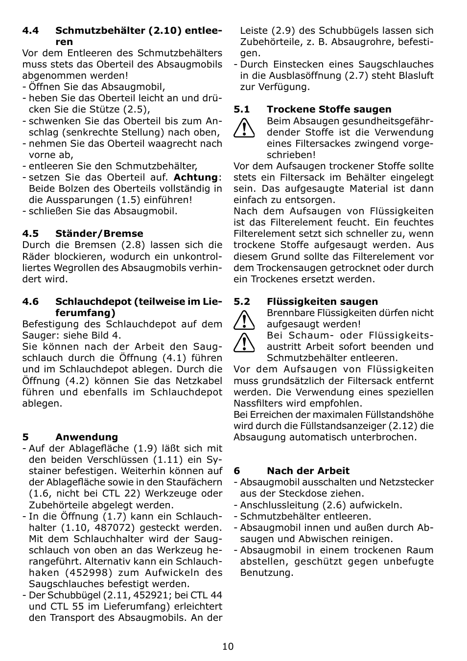 Festool CTL 22 E SG User Manual | Page 10 / 70