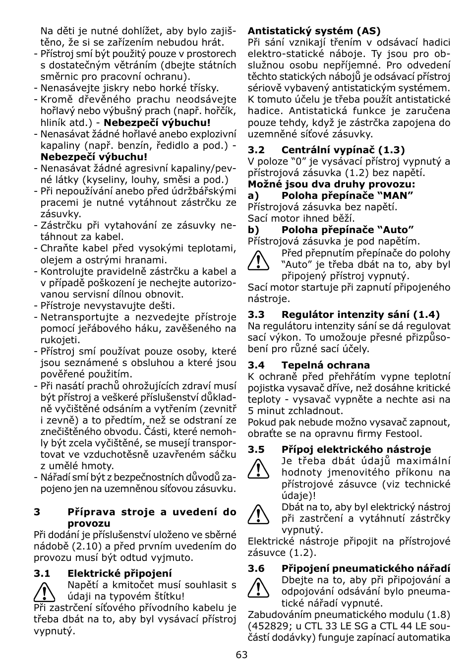 Festool CTL 22 E SG User Manual | Page 63 / 70