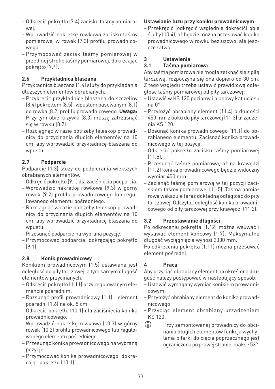 Festool KA-KS 120 accessories User Manual | Page 33 / 38