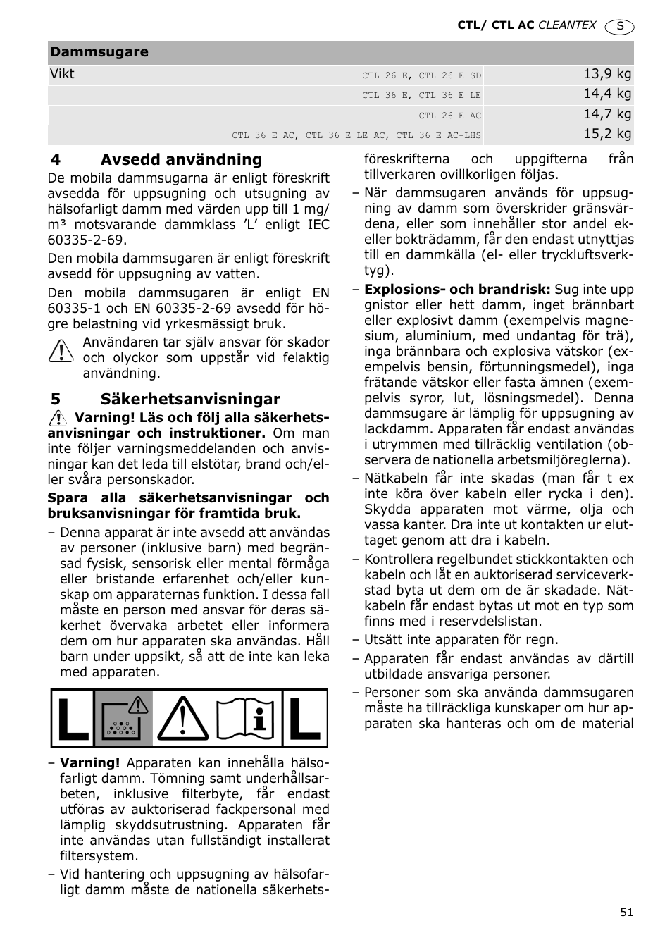 Festool CTL 36 E-LE-AC CLEANTEX User Manual | Page 51 / 110