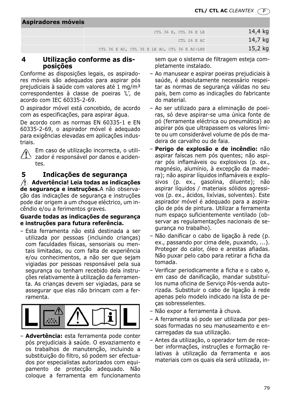 Festool CTL 36 E-LE-AC CLEANTEX User Manual | Page 79 / 110