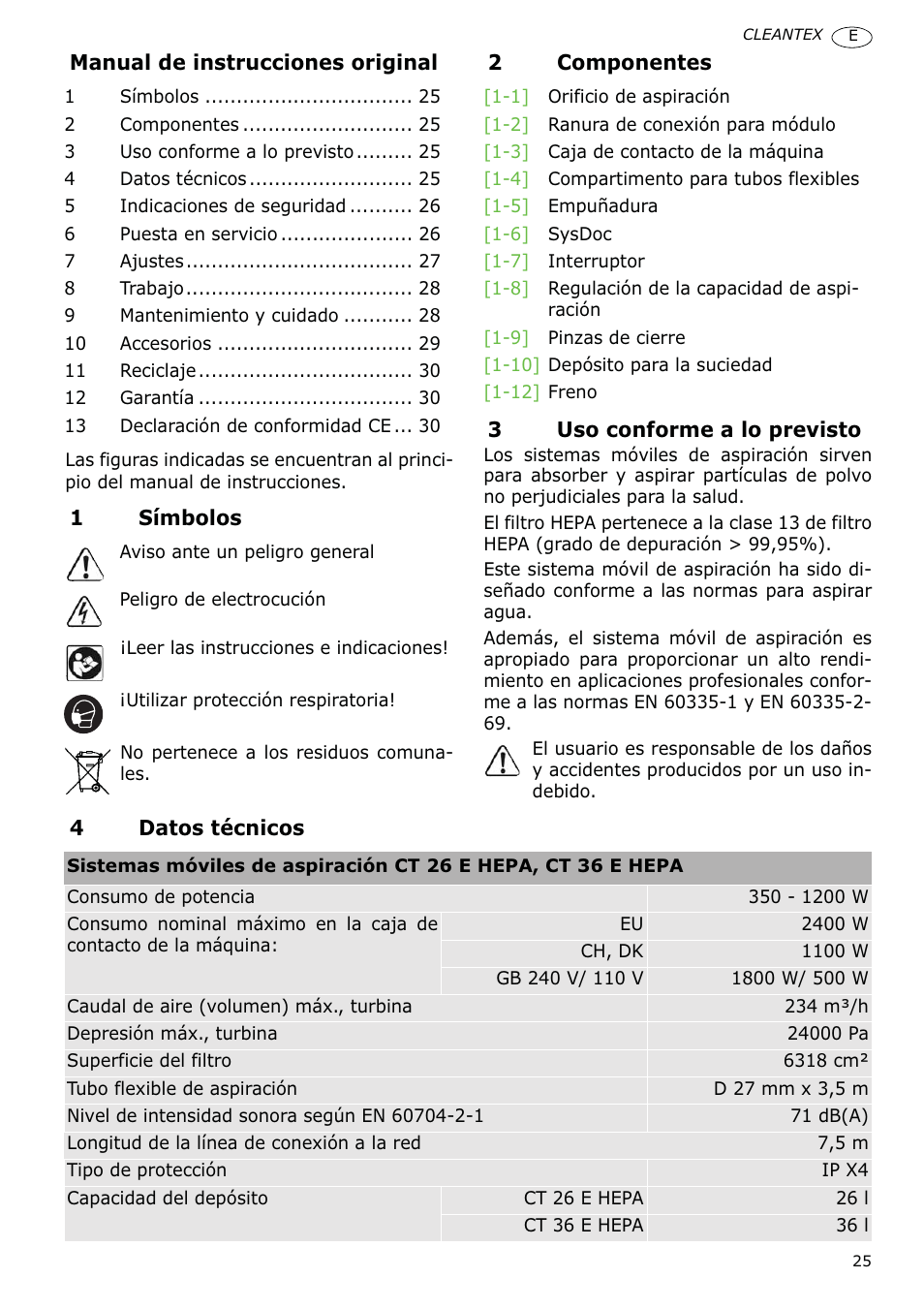 Festool CT 36 E-LE-AC CLEANTEX User Manual | Page 25 / 93