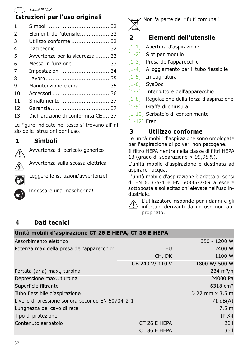 Festool CT 36 E-LE-AC CLEANTEX User Manual | Page 32 / 93