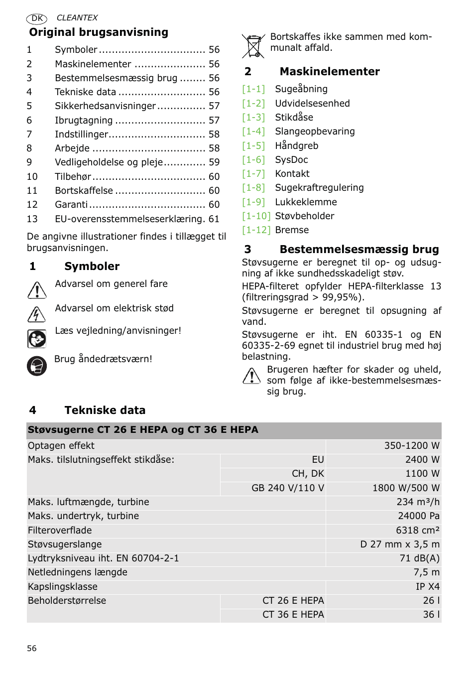 Festool CT 36 E-LE-AC CLEANTEX User Manual | Page 56 / 93