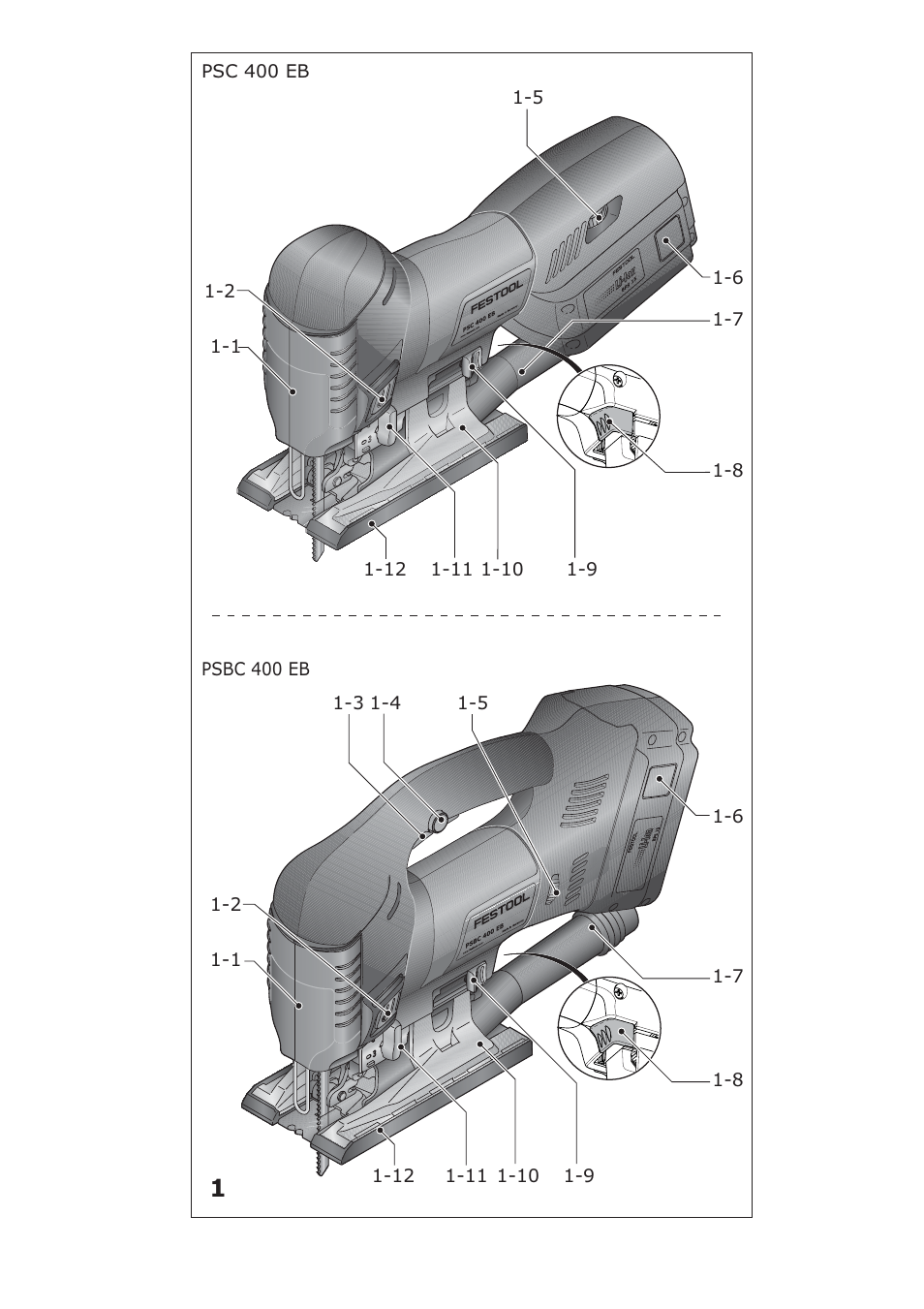 Festool PSBC 400 EB CARVEX User Manual | Page 3 / 132